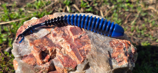Meadowbrook Minnow - Black and Blue Swirl