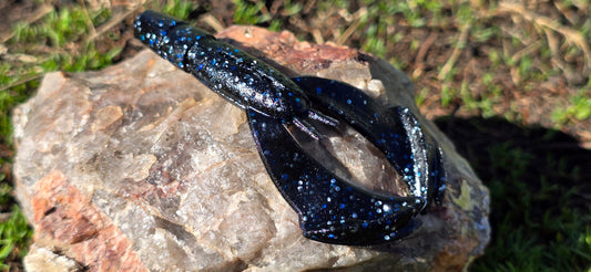 Hatchet Creek Craw - Black with Blue and Silver